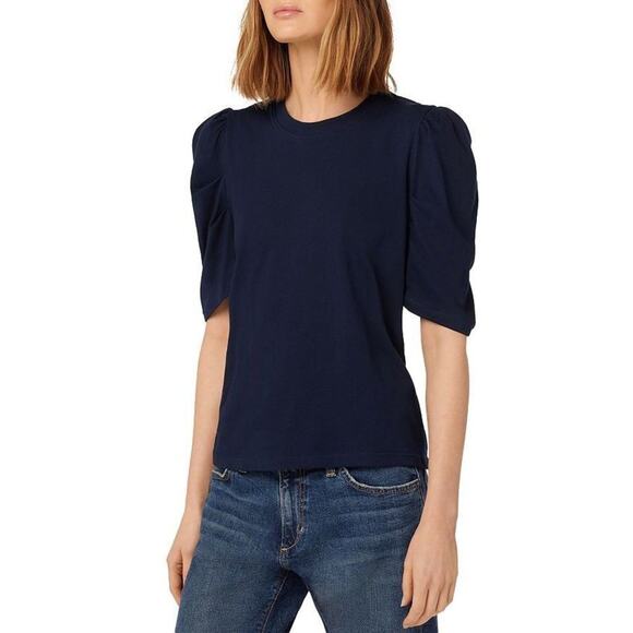 NWT Joe's Womens Night Sky Crewneck Puff Sleeve Olivia Tee Size SP JWSM1169 - Picture 1 of 6
